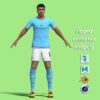 T-Pose Rigged Rodri Manchester City