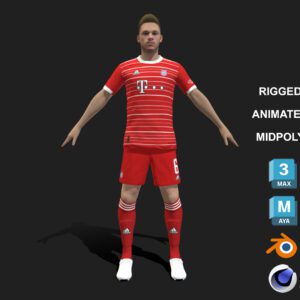 3D Rigged Joshua Kimmich Bayern Munich 2023