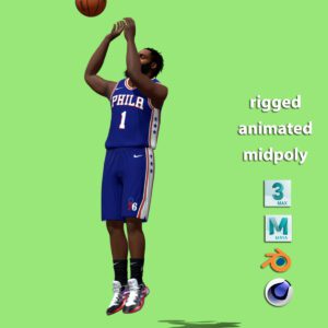 3D Rigged James Harden NBA Shooting