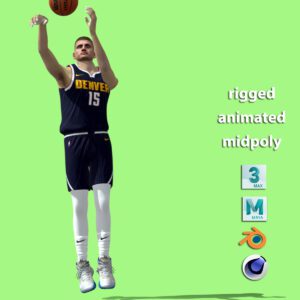 3D Rigged Nikola Jokic NBA shooting