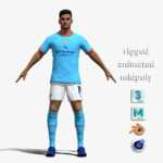 T-Pose Rigged Julián Álvarez Manchester City T-Pose Rigged Julián Álvarez Manchester City