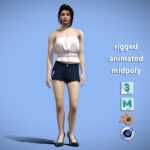 Casual Girl standing