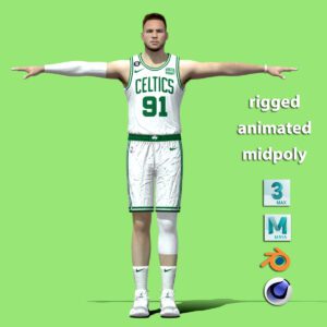 T- Pose Rigged Blake Griffin Boston Celtics NBA