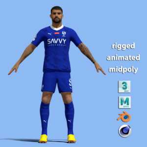 T-Pose Rigged Ruben Neves Al-Hilal