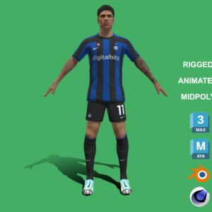 3D Rigged Joaquin Correa Inter Milan 2023