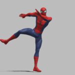3D Spiderman dancing animation