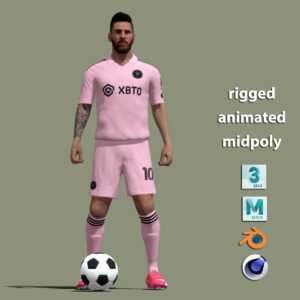Home 17 3D Messi Miami animation