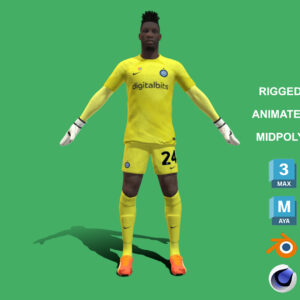 3D Rigged Andre Onana Inter Milan 2023
