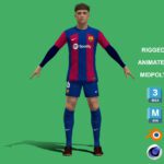 3D Rigged Gavi Barcelona 2024