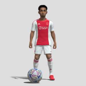 Boy playing football