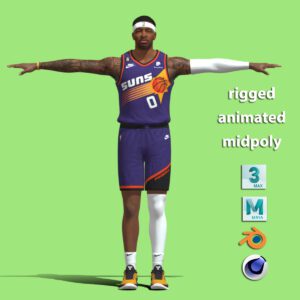 T-Pose rigged Torrey Craig Phoenix Suns NBA
