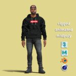 3D Rigged  DJ Akademiks