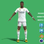 3D Rigged Rodrygo Real Madrid 2024