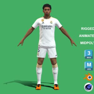 3D Rigged Jude Bellingham Real Madrid 2024
