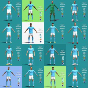 Pack 16 Manchester City 22/23 players