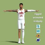 T-Pose Rigged Danny Green Cavs NBA