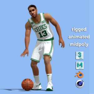 3D rigged Malcolm Brogdon Boston Celtics NBA