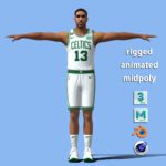 T-Pose rigged Malcolm Brogdon Boston Celtics NBA