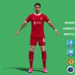 3D Rigged Dominik Szoboszlai Liverpool 2024