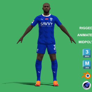 3D Rigged Kalidou Koulibaly Al-Hilal 2024