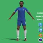 3D Rigged Raheem Sterling Chelsea 2024