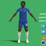 3D Rigged Romeo Lavia Chelsea 2024