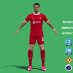3D Rigged Dominik Szoboszlai Liverpool 2024