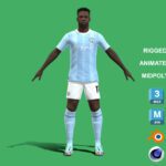 3D Rigged Jeremy Doku Manchester City 2024