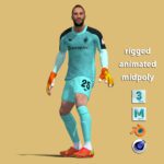 3D Rigged David Ospina Al Nassr