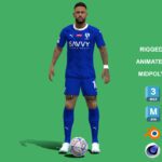 3D Rigged Neymar Animation Al-Hilal 2024