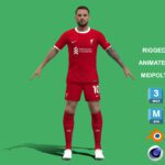 3D Rigged Alexis Mac Allister Liverpool 2024