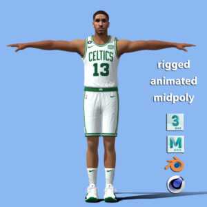 T-Pose rigged Malcolm Brogdon Boston Celtics NBA