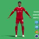 3D Rigged Cody Gakpo Liverpool 2024