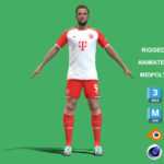 3D Rigged Harry Kane T-pose Bayern Munich 2024 3D Rigged Harry Kane T-pose Bayern Munich 2024