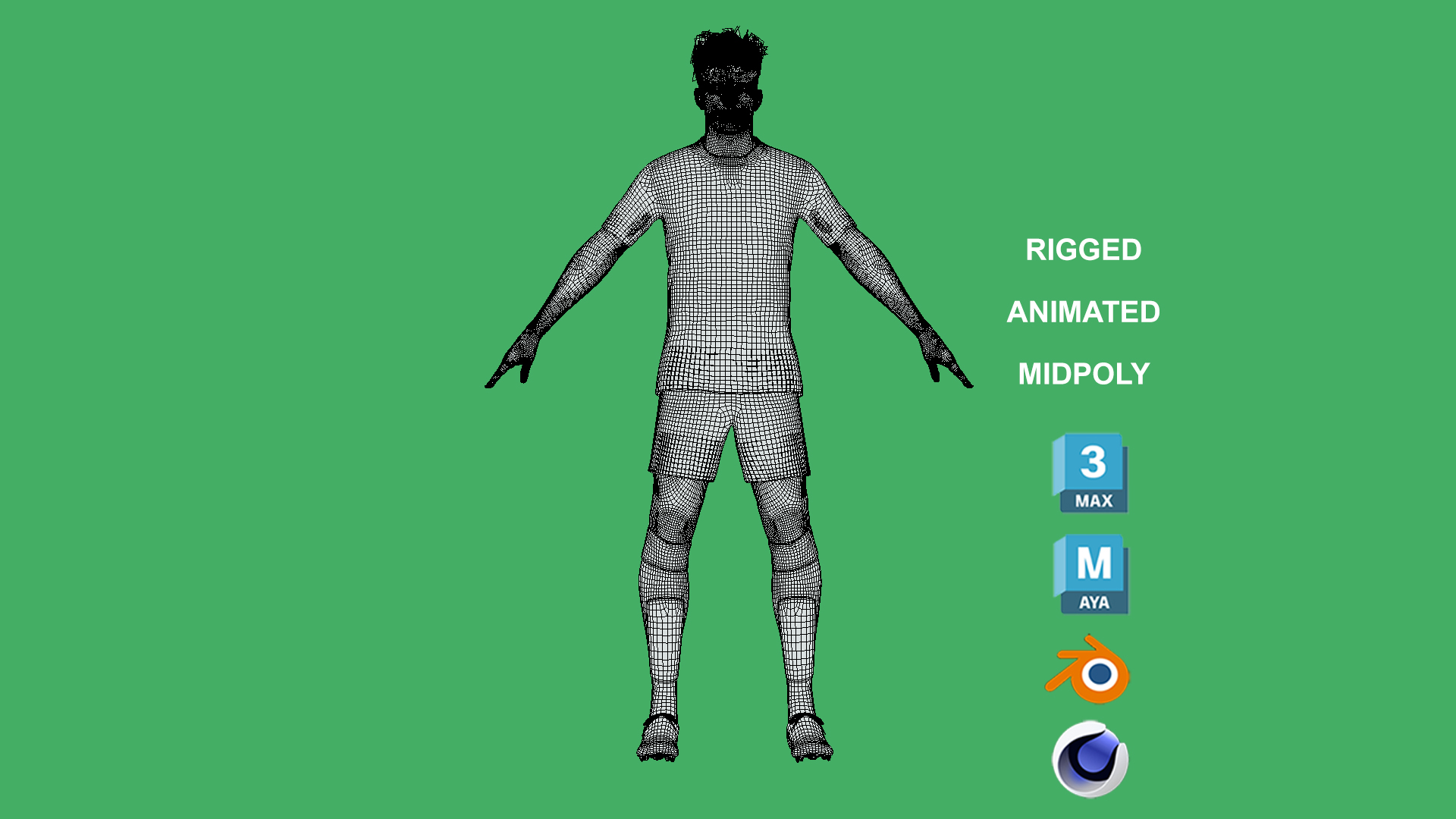 Havertz_11 3D Rigged Kai Havertz Arsenal 2024