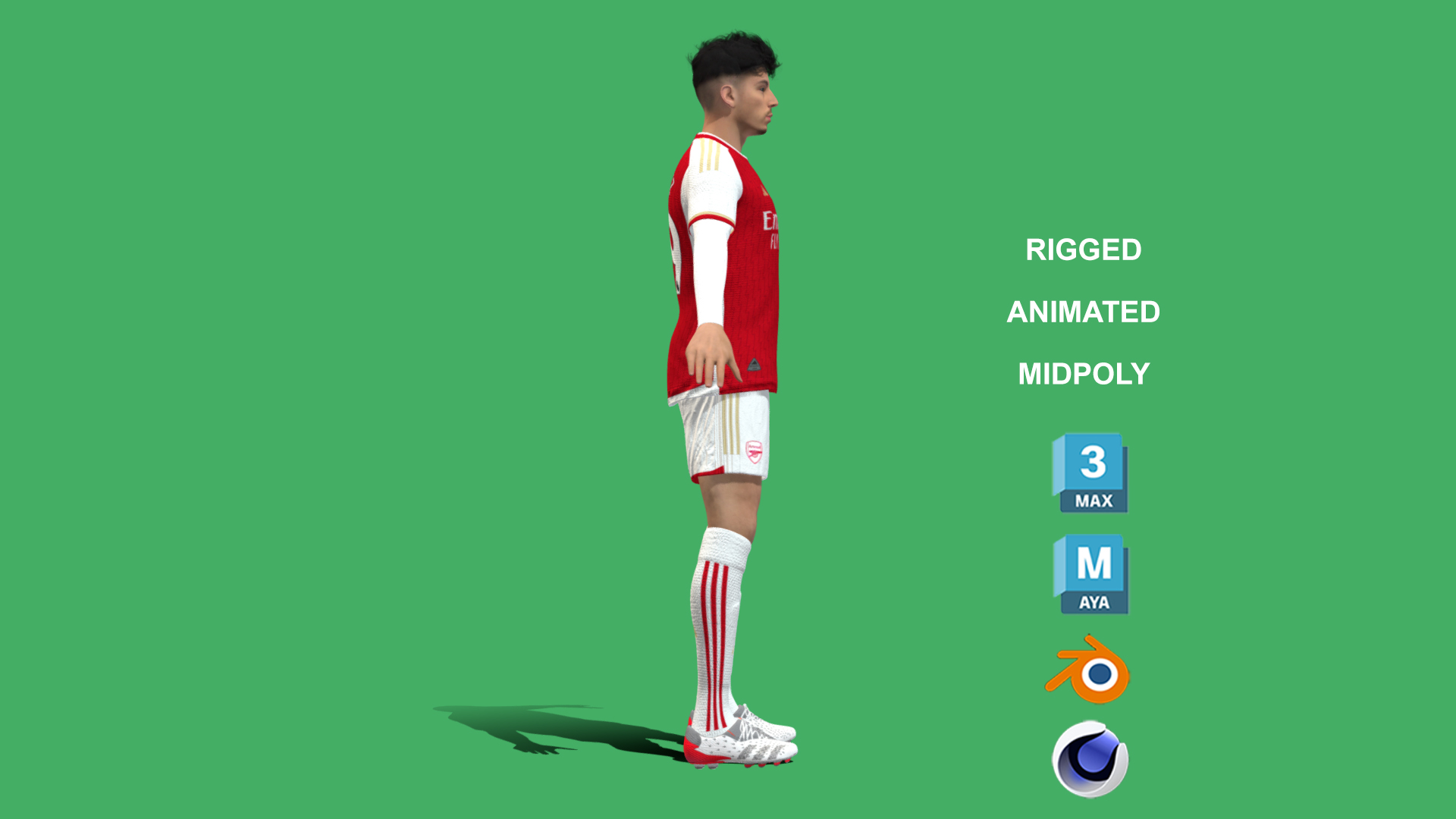 Havertz_3 3D Rigged Kai Havertz Arsenal 2024