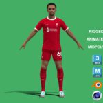 3D Rigged Trent Alexander-Arnold Liverpool 2024