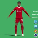 3D Rigged Cody Gakpo Liverpool 2024