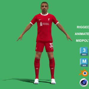 3D Rigged Joel Matip Liverpool 2024