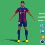 3D Rigged Sergi Roberto Barcelona 2024