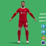 3D Rigged Andrew Robertson Liverpool 2024