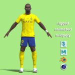 T-Pose rigged Sadio Mane Al Nassr