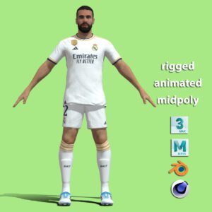 T-Pose Rigged Carvajal Real Madrid 23/24