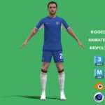 3D Rigged Ben Chilwell Chelsea 2024