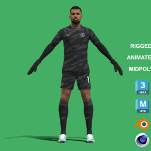 3D Rigged Robert Sanchez Chelsea 2024