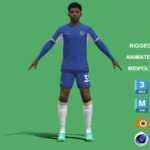 3D Rigged Wesley Fofana Chelsea 2024