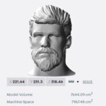 Alisson Becker bust for 3D printing