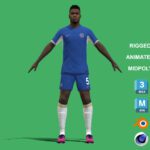 3D Rigged Benoit Badiashile Chelsea 2024