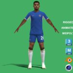 3D Rigged Levi Colwill Chelsea 2024