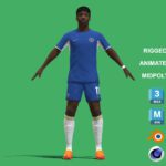 3D Rigged Noni Madueke Chelsea 2024